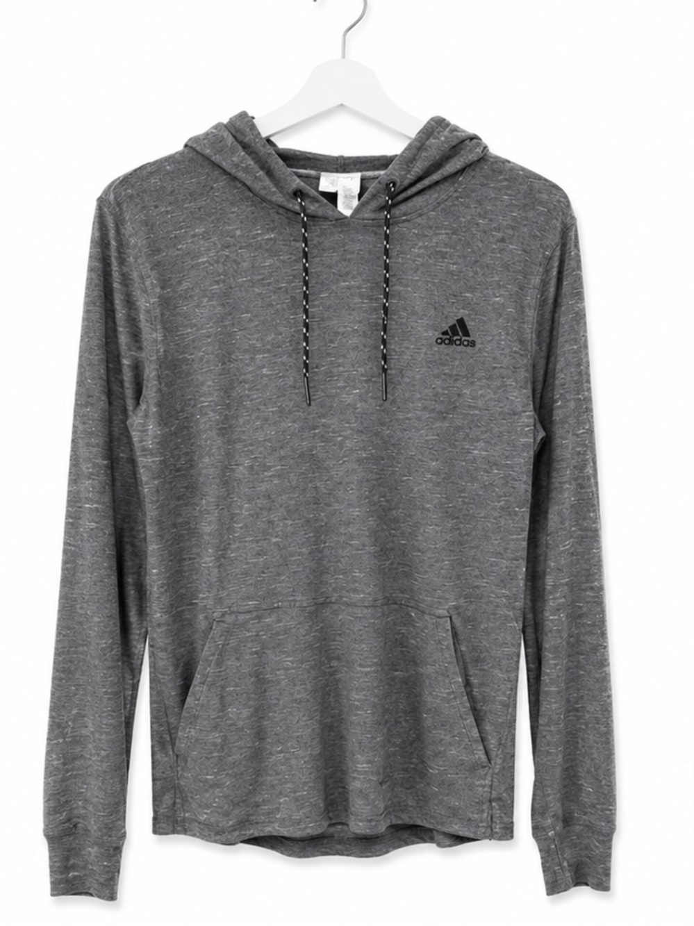 adidas Men’s Heather Charcoal Hooded Pullover
